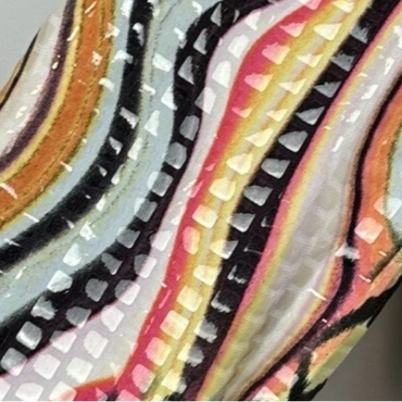 Rare Joseph Ribkoff Multicolour Jacket+Matching skirt shiny abstract Art to Wear - Picture 11 of 12